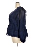 Torrid 100% Polyester Blue 3/4 Sleeve Blouse Size 2X Plus (2) - photo 5
