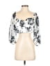 Lulus 100% Polyester Silver 3/4 Sleeve Blouse Size S - photo 1