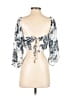 Lulus 100% Polyester Silver 3/4 Sleeve Blouse Size S - photo 2