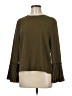 Glam Green Long Sleeve Blouse Size M - photo 1
