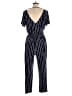 Express Outlet Stripes Blue Jumpsuit Size M - photo 2