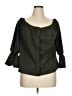 Boohoo Green 3/4 Sleeve Blouse Size 14 - photo 1