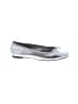 Crewcuts 100% Leather Metallic Silver Flats Size 3 (baby) - photo 1