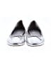 Crewcuts 100% Leather Metallic Silver Flats Size 3 (baby) - photo 2