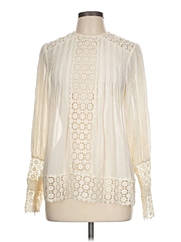 Zimmermann Resistance Smock Blouse with Lace (view 1)