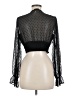 Shein 100% Polyester Black Long Sleeve Blouse Size 6 - photo 2
