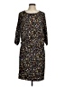Assorted Brands Print Black Casual Dress Size EU 40 / US 10 - photo 1