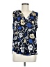 Ann Taylor 100% Polyester Blue Sleeveless Blouse Size M - photo 1