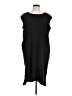 Assorted Brands Solid Black Casual Dress Size L - photo 1