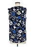 Ann Taylor 100% Polyester Blue Sleeveless Blouse Size M - photo 2