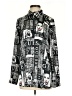 Guess Print Multi Color Silver Long Sleeve Blouse Size S - photo 1