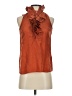 J.Crew 100% Silk Orange Sleeveless Silk Top Size 0 - photo 1