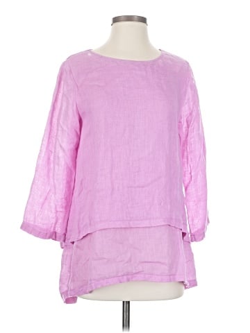 Crown Linen Designs 3/4 Sleeve Blouse (view 1)