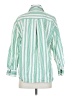 Old Navy 100% Cotton Stripes Green Long Sleeve Button-Down Shirt Size XS - photo 2
