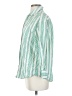 Old Navy 100% Cotton Stripes Green Long Sleeve Button-Down Shirt Size XS - photo 5