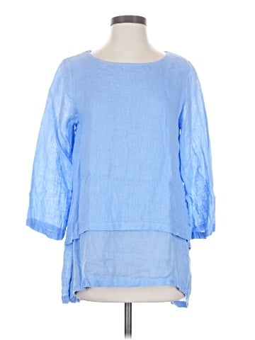 Crown Linen Designs 3/4 Sleeve Blouse (view 1)