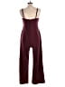 Trixxi Solid Burgundy Jumpsuit Size L - photo 2