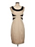 DressBarn Color Block Tan Cocktail Dress Size 8 - photo 1