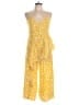 Maeve Animal Print Yellow Jumpsuit Size 12 - photo 1