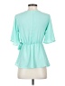 Dee Elly Teal Short Sleeve Blouse Size XS - photo 2