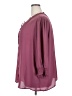 Assorted Brands 100% Polyester Solid Pink Burgundy 3/4 Sleeve Blouse Size 3X - photo 5