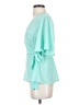 Dee Elly Teal Short Sleeve Blouse Size XS - photo 5