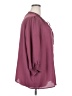 Assorted Brands 100% Polyester Solid Pink Burgundy 3/4 Sleeve Blouse Size 3X - photo 4
