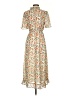 Hayden 100% Polyester Floral Multi Color Ivory Casual Dress Size S - photo 2