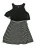 Amy Byer Chevron-herringbone Black Dress Size 8 - photo 1