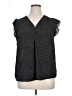 Carolina Belle Polka Dots Black Sleeveless Blouse Size XL - photo 1