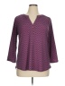 Dana Buchman Purple 3/4 Sleeve Blouse Size XL - photo 1