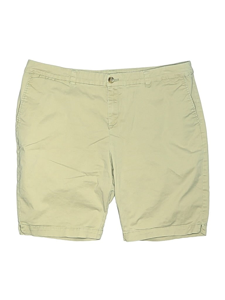 Pre-owned Faded Glory Khaki Shorts In Green