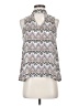 Pink Rose 100% Polyester Ivory Sleeveless Blouse Size S - photo 1