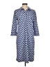 Talbots Polka Dots Blue Casual Dress Size M (estimated) - photo 1