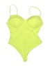 Haute Monde Solid Green Swimsuit Top Size L - photo 1