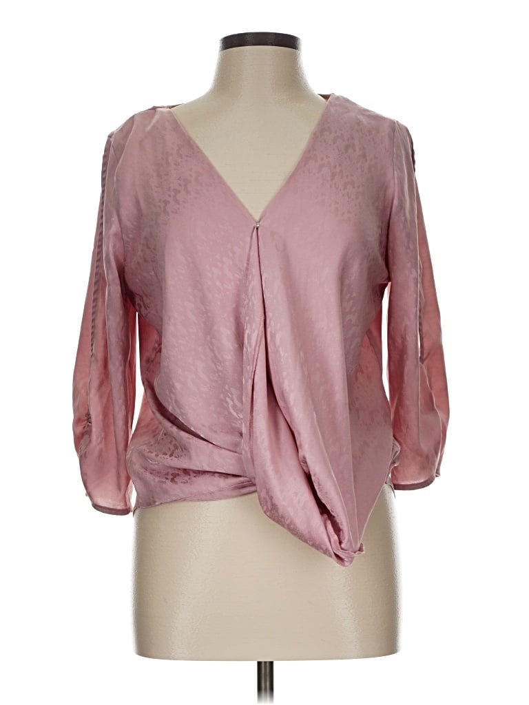 Pre-owned A. Byer 3/4 Sleeve Blouse In Pink