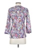 Talbots 100% Cotton Paisley Blue 3/4 Sleeve Blouse Size XS - photo 2
