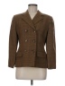 Talbots 100% Acetate Plaid Brown Blazer Size 8 - photo 1