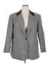 Prophecy Houndstooth Gray Wool Blazer Size 18W - photo 1