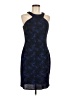 NW Nightway 100% Polyester Stars Blue Cocktail Dress Size 8 - photo 1