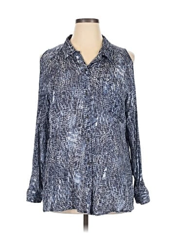 DKNY Jeans Long Sleeve Blouse (view 1)