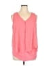 AB Studio 100% Polyester Pink Sleeveless Blouse Size XL - photo 1