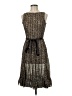 Z Studio 100% Polyester Animal Print Brown Casual Dress Size 6 - photo 1