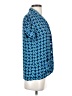 J.Crew 100% Polyester Blue Short Sleeve Blouse Size 2 - photo 4