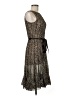 Z Studio 100% Polyester Animal Print Brown Casual Dress Size 6 - photo 4