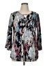 Cj Banks 100% Polyester Gray 3/4 Sleeve Blouse Size 1X - photo 1
