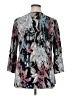 Cj Banks 100% Polyester Gray 3/4 Sleeve Blouse Size 1X - photo 2
