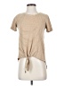 Final Touch Tan Short Sleeve Top Size S - photo 1