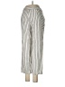 Laundry by Shelli Segal Stripes Silver Casual Pants Size 6 - photo 2