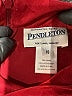 Pendleton 100% Polyester Burgundy Long Sleeve Blouse Size 10 - photo 7